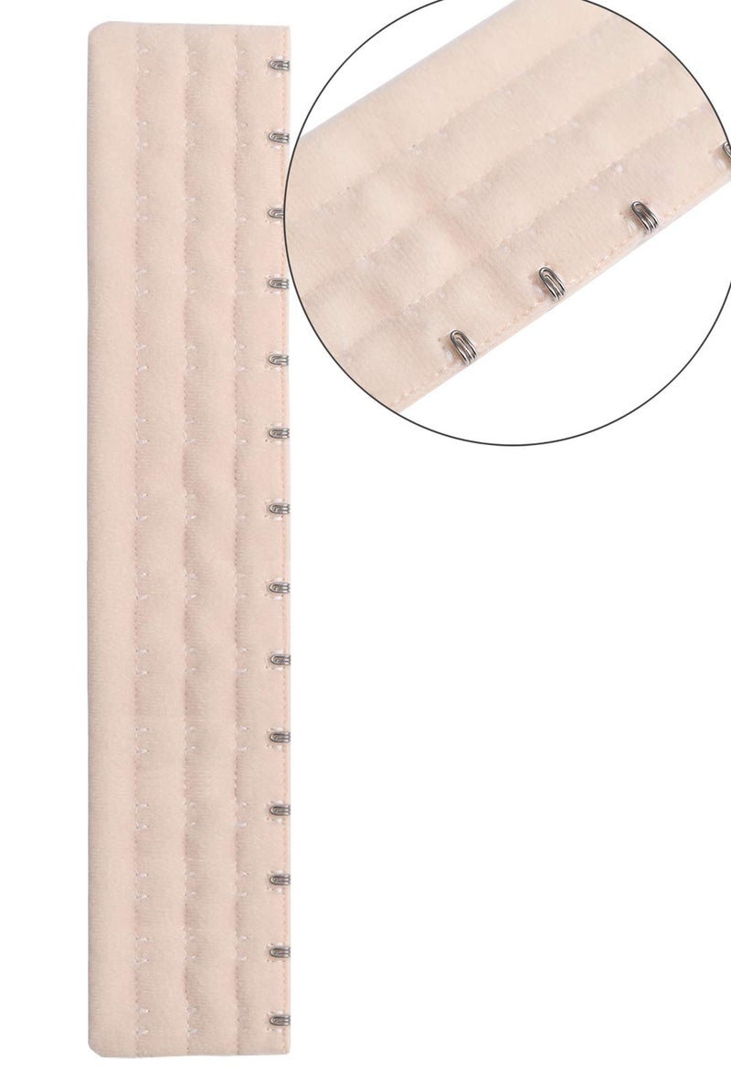 MosBug Corset Extender 14 Hooks bra extender Pack of 2 Black&Light Beige - Image 3